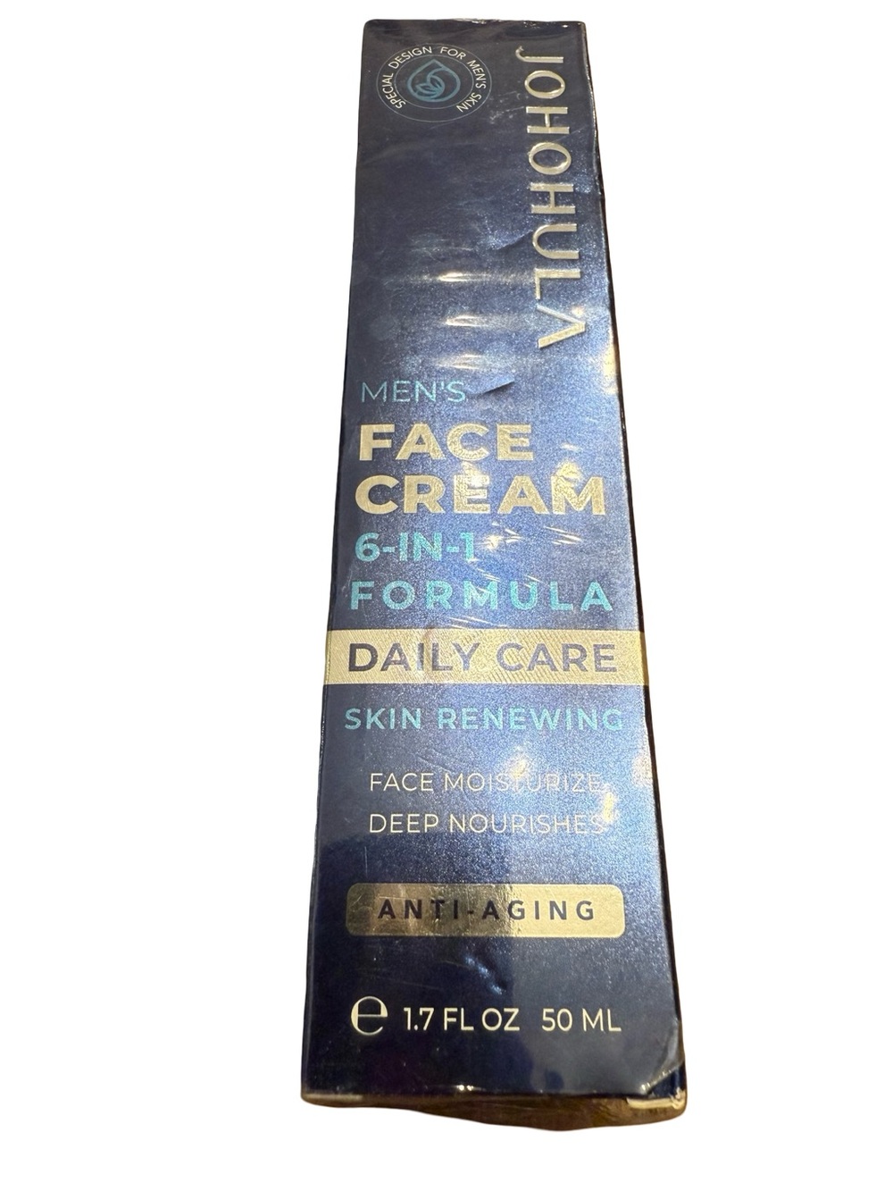 Johohula Men's Face Cream 6-in-1 Daily Care - Navy & Gold